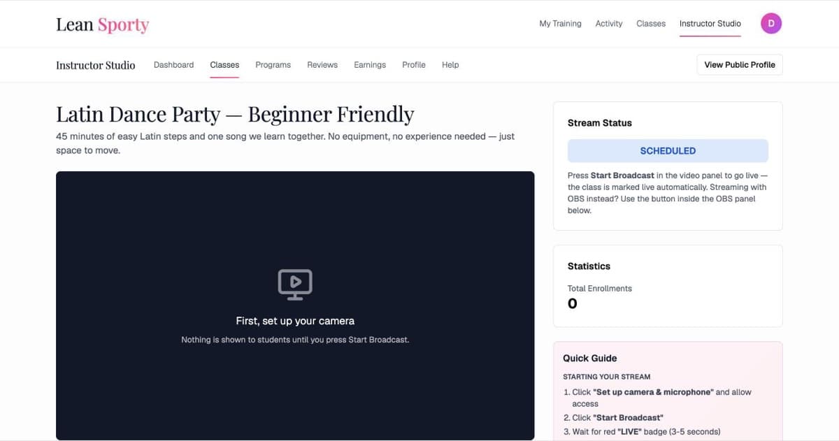 Go live from your browser